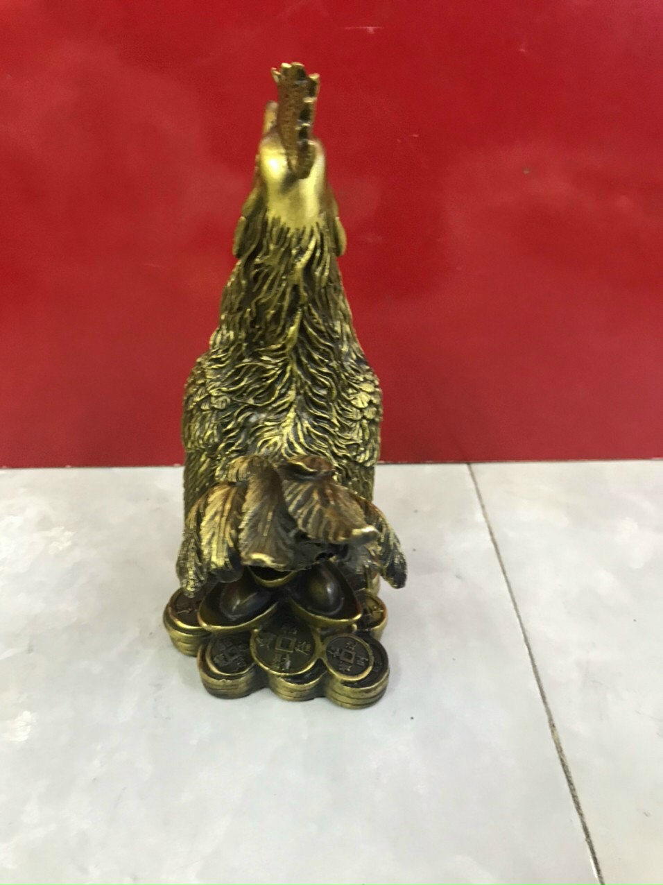 Gà phúc 2 lai - Gà mâm và ng nhỏ - Tượng phong thủy