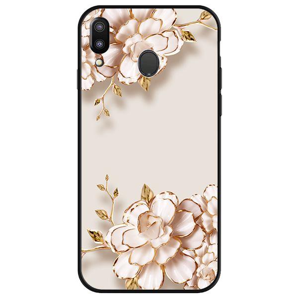 Ốp lưng dành cho điện thoại Samsung Galaxy M20 - Tranh Hoa Nền Trắng