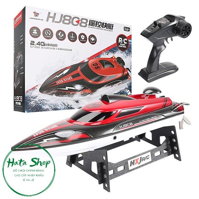 Tàu cano điều khiển từ xa HJ808 tốc độ 25km/h siêu tốc Speedboat 2.4GHZ remote control RC Racing Radio Control