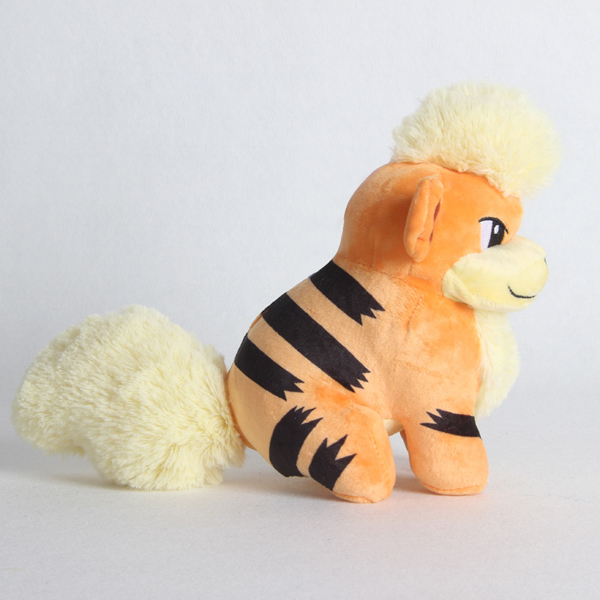 Gấu Bông Pokemon - Chó Lửa Growlithe (30 Cm) Gb218 (Tặng 1 Móc Khóa Dây Da Pu Đính Đá Lấp Lánh)