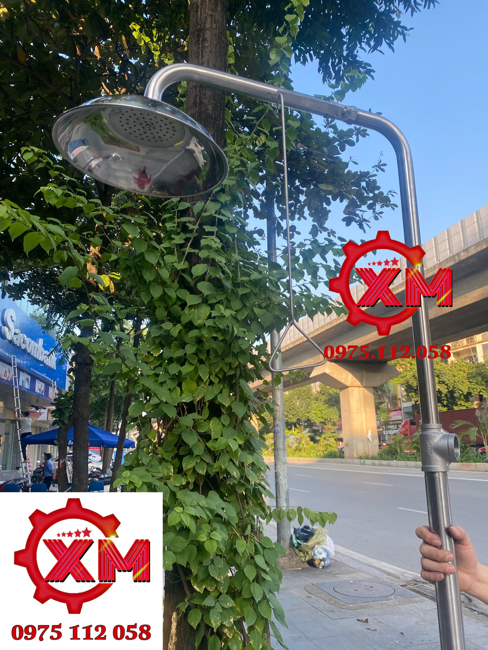 Thiết bị tắm khẩn cấp kết hợp bồn rửa mắt khẩn cấp