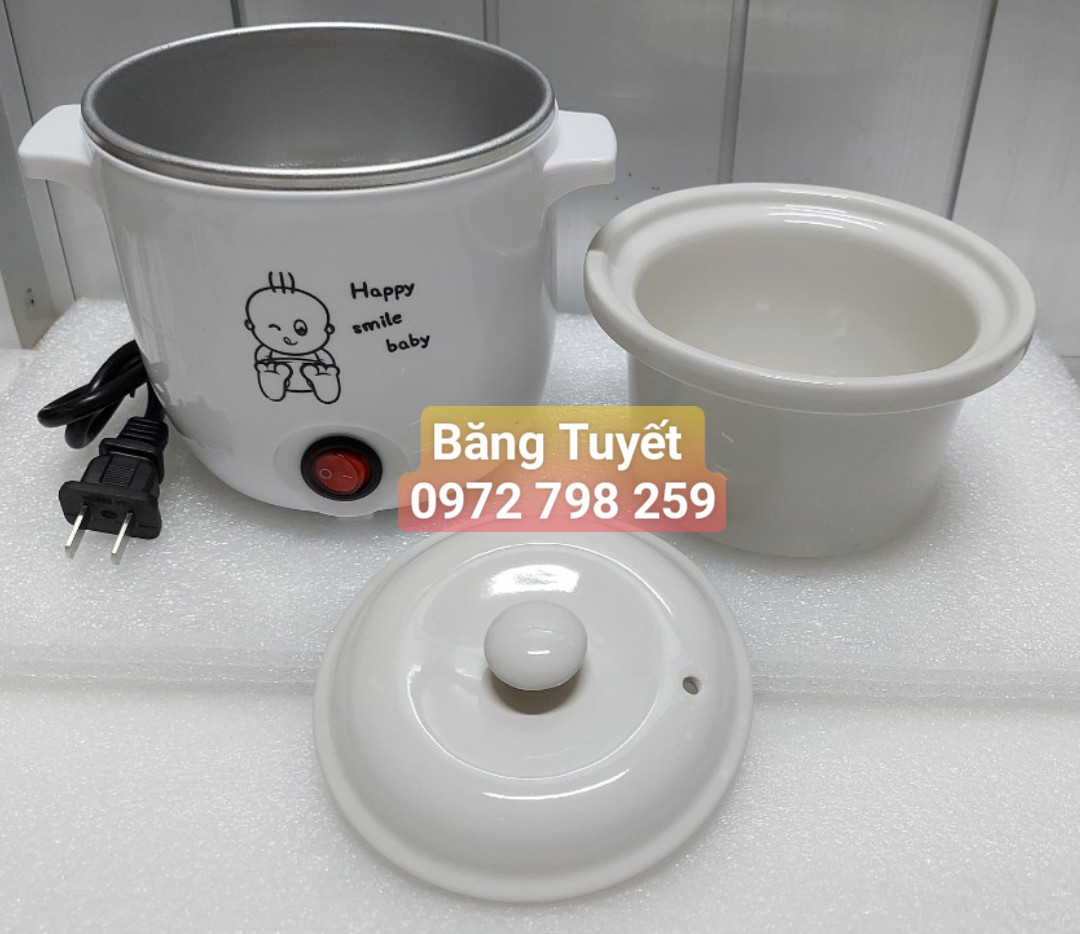 Nồi chưng, tiềm yến nấu cháo, soup,...nấu chậm DDG-7C Nắp sứ LOẠI TỐT (0,7L)