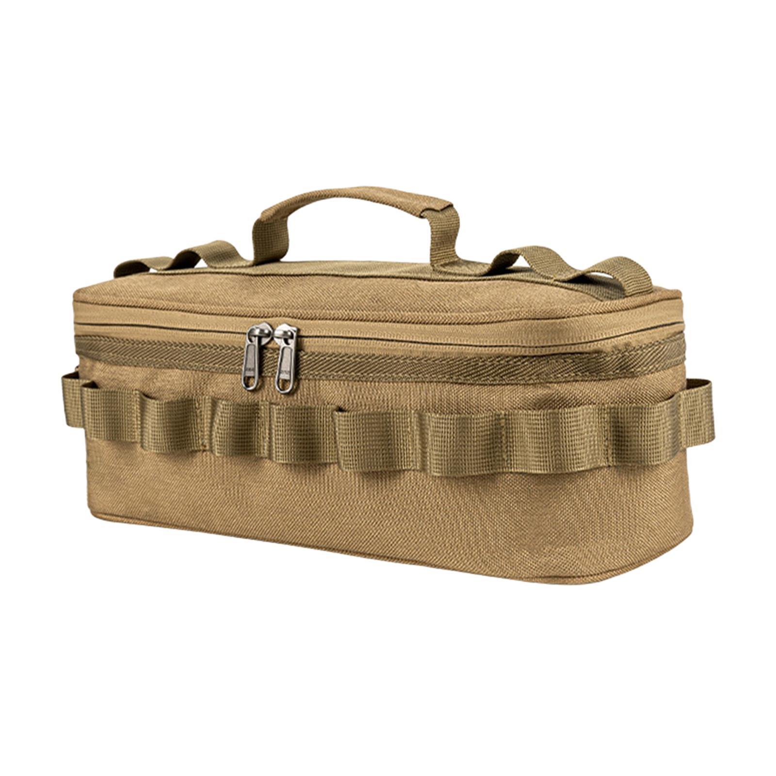 Camping Storage Bag Tableware Bag Durable Utility Tote Bag with Compartments