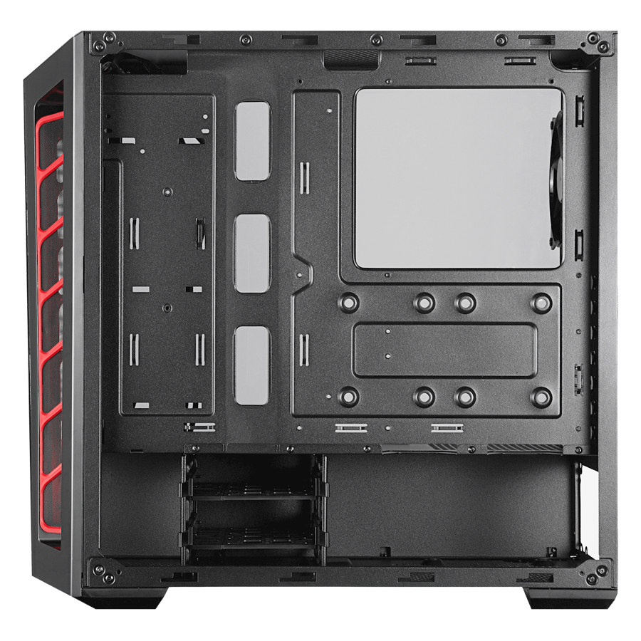 Vỏ Case Cooler Master MB 520 TG RED TRIM - Hàng Chính Hãng