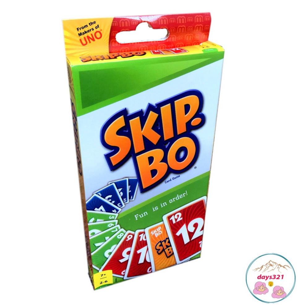 Bộ 162 thẻ bài chơi trò Board Game UNO SKIP BO bản tăng cấp UNO