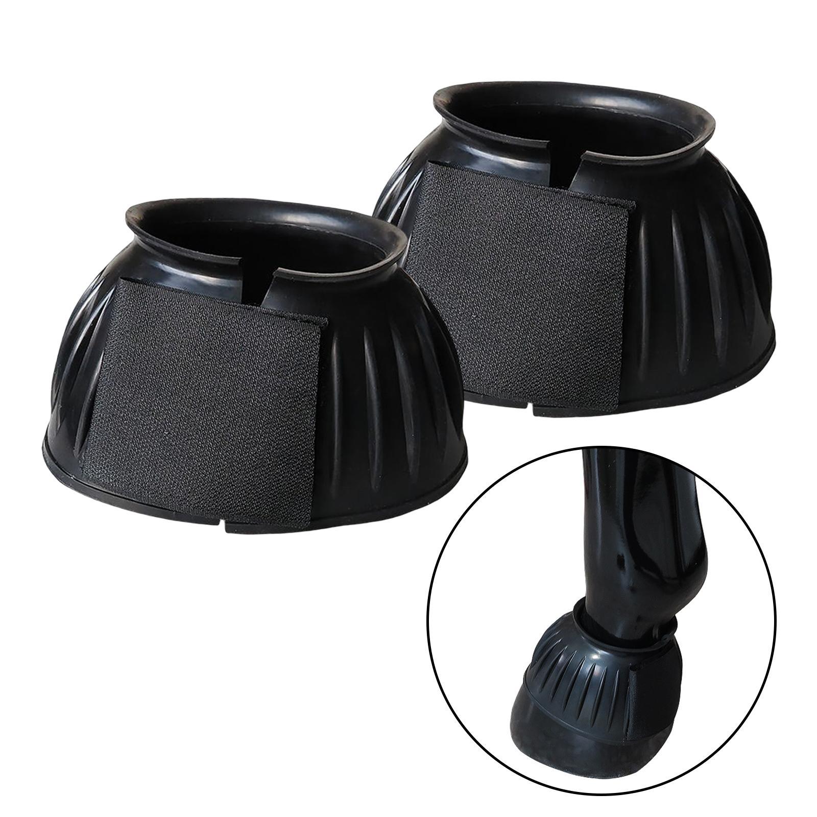 2x Horse Bell Boots Overreach Boot Equine Hoof Protector Comfortable
