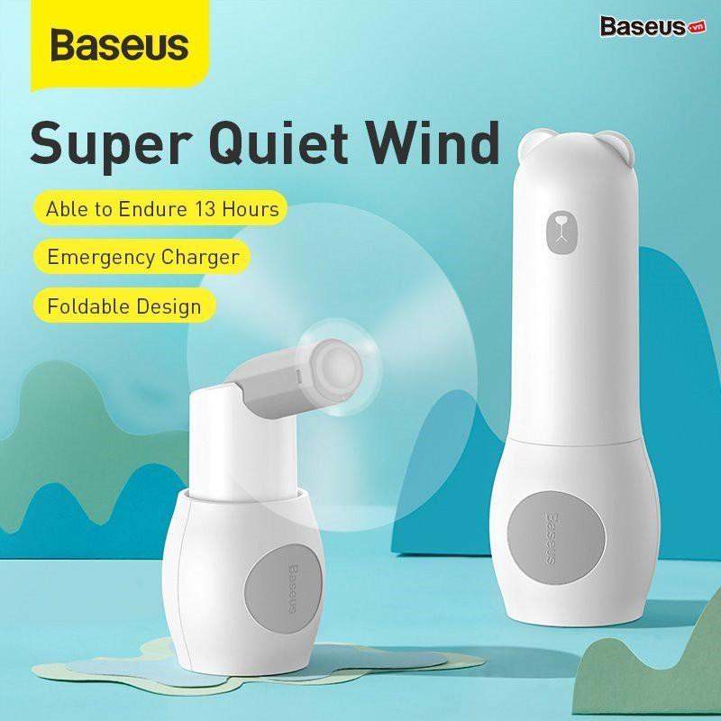 Quạt mini cầm tay kiêm sạc dự phòng Baseus (Handle/Destop, 2000mAh, 1.1W)- HÀNG CHÍNH HÃNG