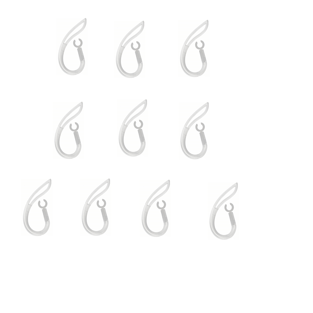 10 Pieces Ear Hook Loop Clip 6MM Replacement Bluetooth Repair Parts