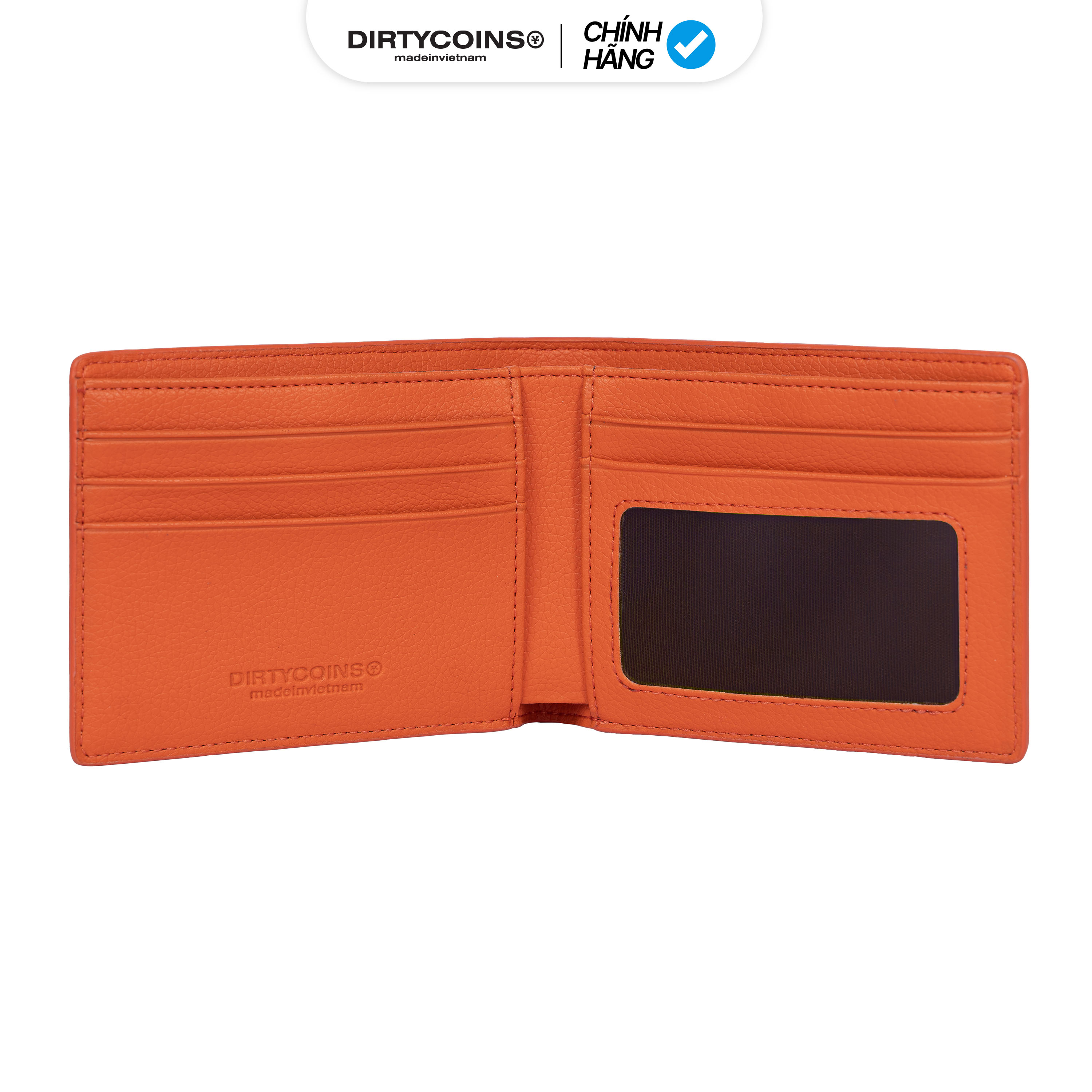 Ví DirtyCoins Fold Wallet Y Pattern Embossed - Orange