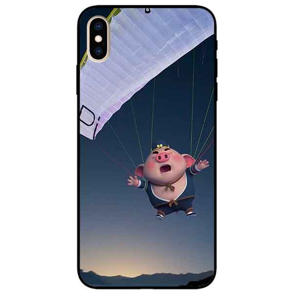 Ốp lưng in cho Iphone Xs Max Mẫu Heo Bay