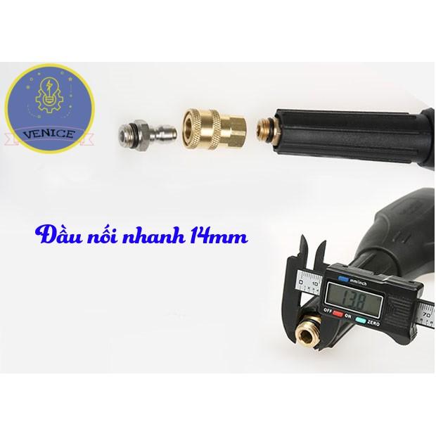 Dụng cụ cao áp và Bình tạo bọt tuyết 1L cao cấp cho máy rửa xe áp lực cao