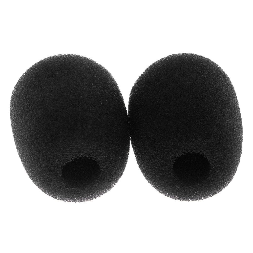 Mini Microphone Sponge Cover Windscreen Pack Of 20pcs - Black Mic Covers