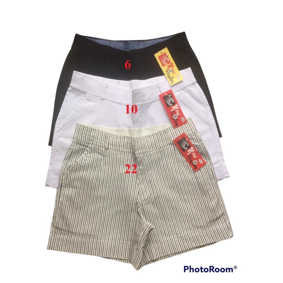 Quần đùi ngố kaki nữ trơn phong cách Hàn Quốc đơn giãn dễ phối đồ thể thao