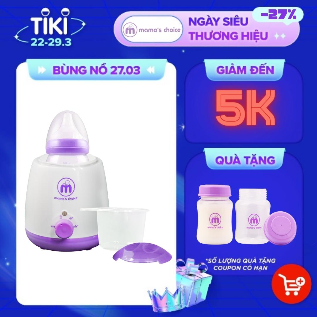 Máy Hâm Sữa Mama’s Choice, Hâm Nóng Sữa Thức Ăn Nhanh và Tiệt Trùng Đồ Dùng Cho Bé, Nhỏ Gọn Dùng Đi Du Lịch, BH 12 Tháng