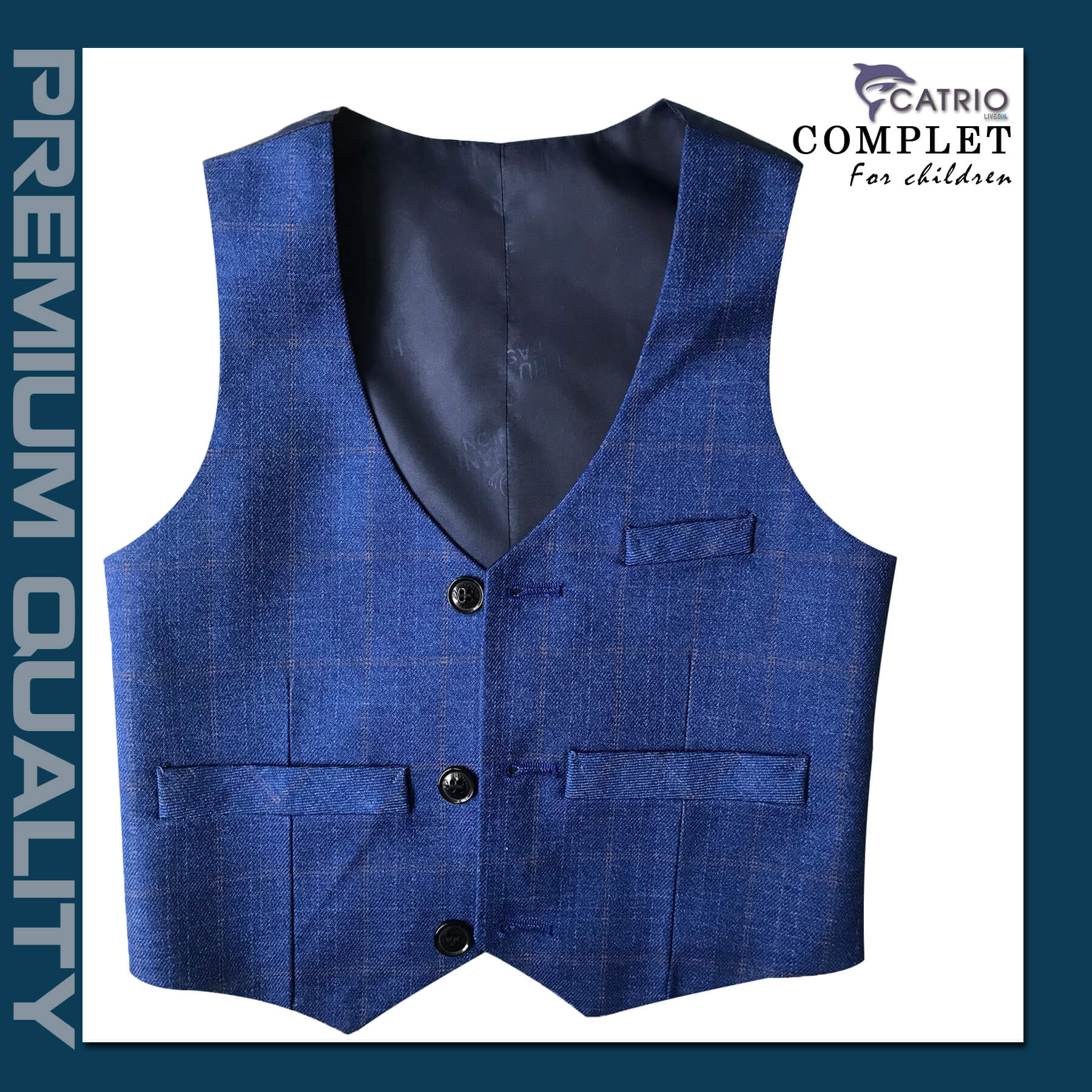 BỘ ĐỒ VEST BÉ TRAI CATRIO PCT C20 CHO TRẺ EM TỪ 2 TUỔI ĐẾN 7 TUỔI THUỘC BST QUẦN ÁO COMPLET VESTON TRẺ EM CATRIO MÙA THU ĐÔNG 2021