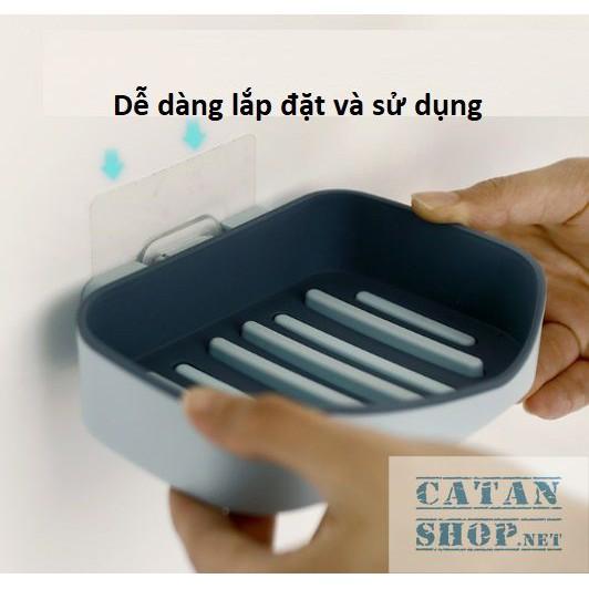 Khay để xà bông, hộp đựng xà phòng 2 Lớp sang trọng không lo bị đọng nước trong khay GD295