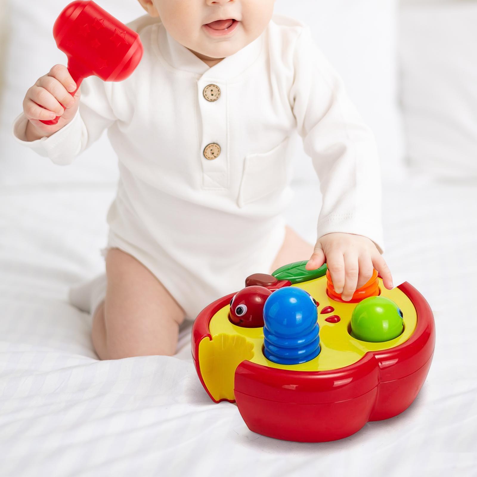 Cartoon Pounding Toy Learning Educational Toy Game Color Recognition Toy for Kids Girl Toddlers Boys Gifts