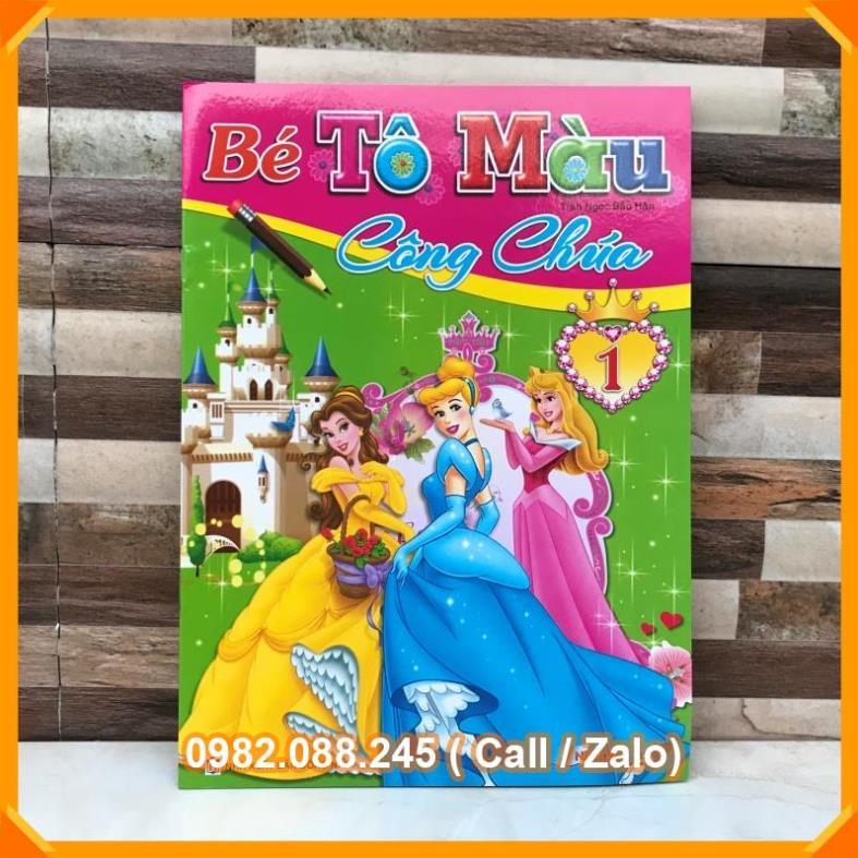 BÉ TẬP TÔ MÀU CÔNG CHÚA