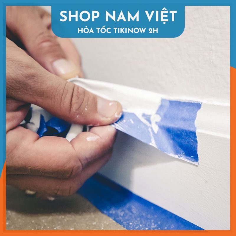 Băng Keo Giấy Chặn Sơn, Chặn Màu Không Để Lại Vết Keo