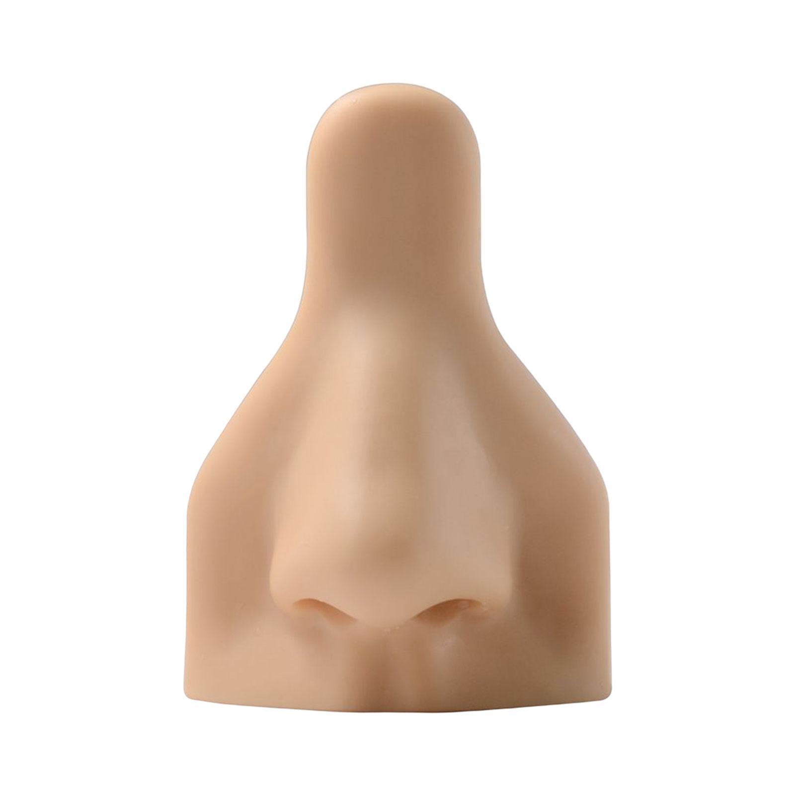 Silicone Nose Model Flexible Body Display Props for Practice Teaching Instructions - Skin Color Nose