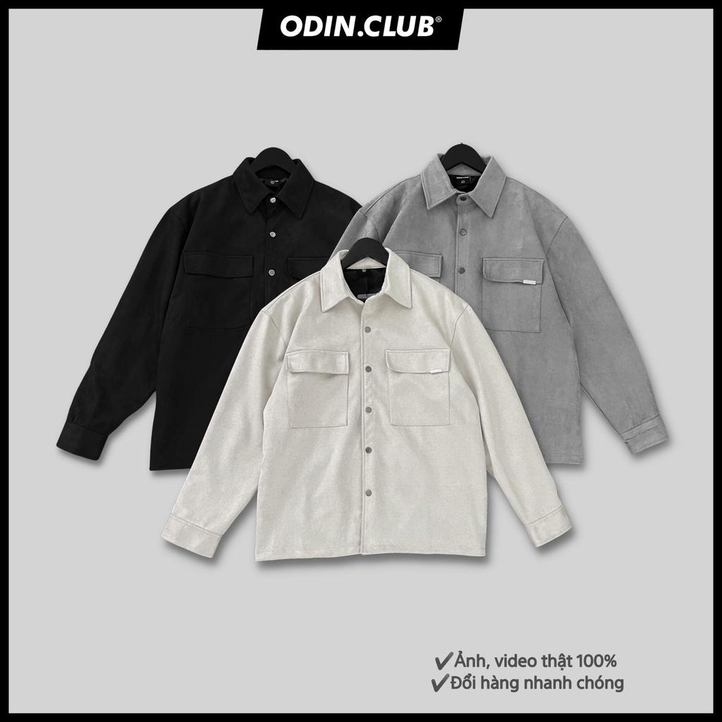 Áo khoác da lộn ODIN CLUB Metal, Áo khoác 2 lớp oversize nam nữ, Local Brand ODIN CLUB