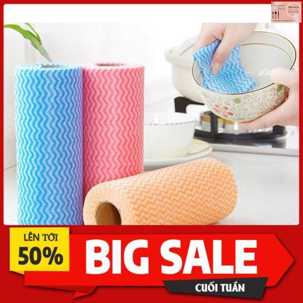 Cuộn giấy lau đa năng bằng khăn lau bếp vải không dệt , Cuộn giấy lau nhà bếp đa năng siêu tiện lợi
