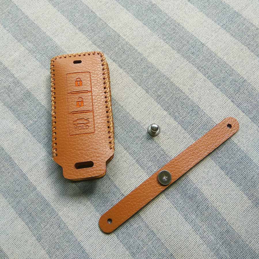 Bao da chìa khóa smartkey dành cho xe hơi Mitsubishi