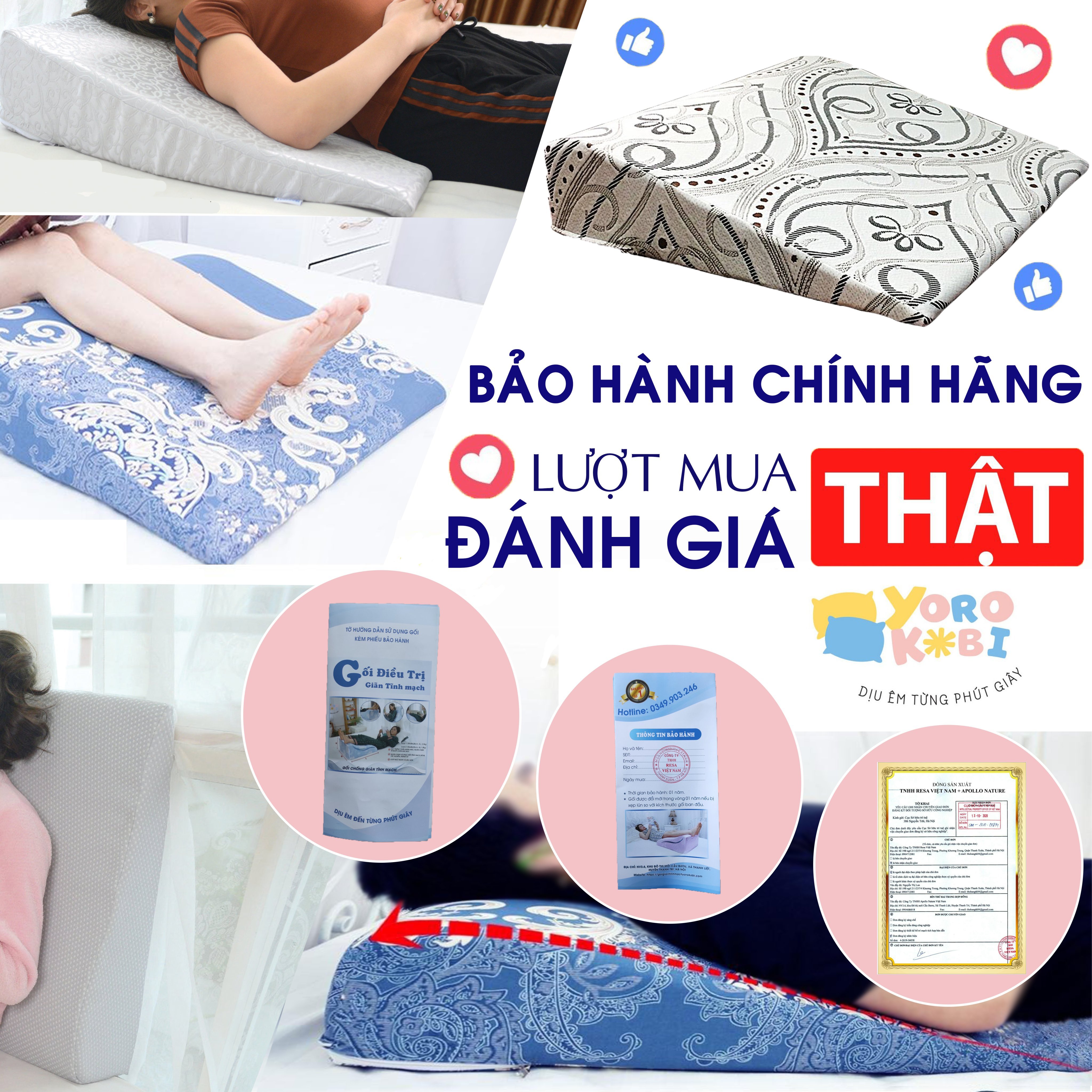 GỐI TRÀO NGƯỢC DẠ DÀY NGƯỜI LỚN YOROKOBI, KÍCH THƯỚC CAO 60*60*16CM (Bo tròn), THÍCH HỢP VỚI NGƯỜI BỊ TRÀO NGƯỢC ACID, Ợ CHUA, THOÁI HÓA CỘT SỐNG CỔ, HÀNG THƯƠNG HIỆU