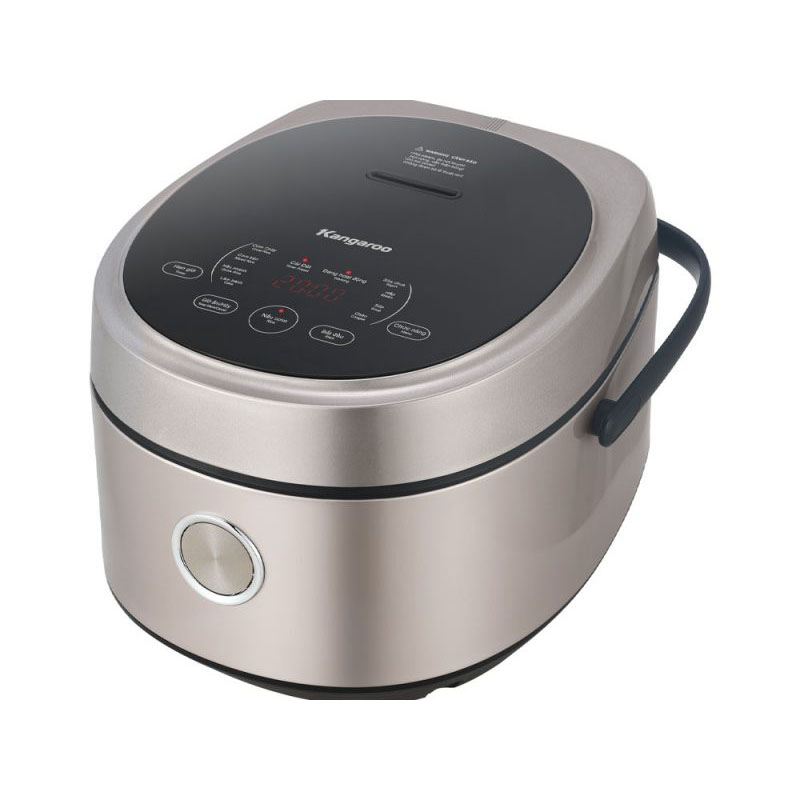 Nồi cơm điện tử Kangaroo 1.8L model KG18DR12, dung tích 1.8L, công suất 760W, công nghệ nấu 1D, thực hiện đa dạng món ăn với 10 chức năng cài đặt sẵn - Hàng chính hãng