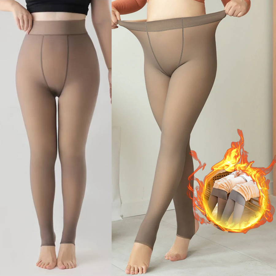 Quần tất Lót Lông 3D, cam kết hàng lót lông 100% dày mượt, Giặc máy không xù