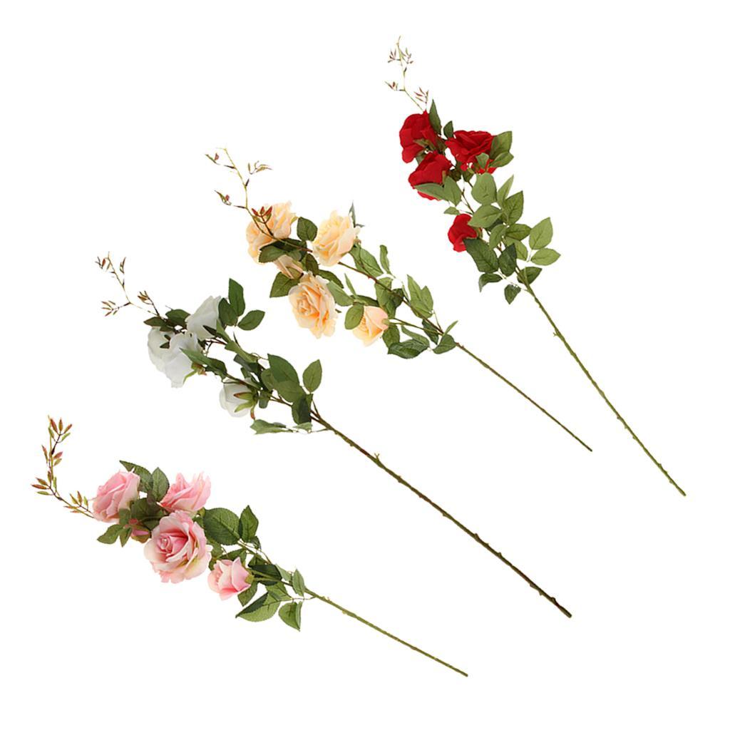 Simulation Silk Rose Flower DIY Bouquet Wedding Home Decoration