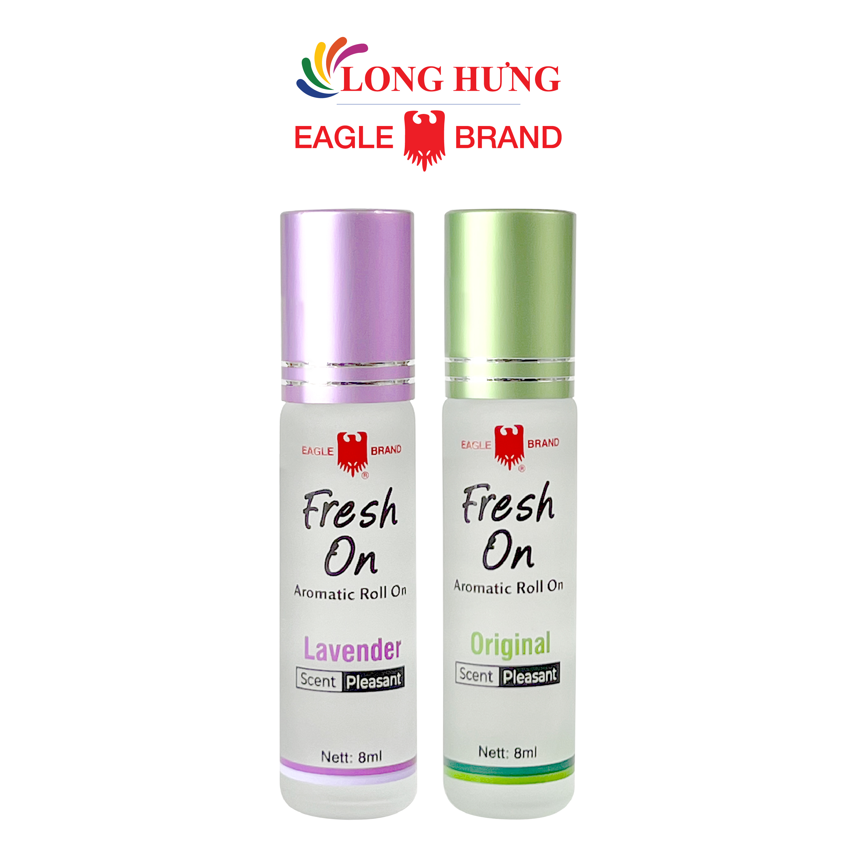 Combo Dầu lăn giảm căng thẳng Eagle Brand Fresh On Lavender + Original (8ml) - Hàng chính hãng