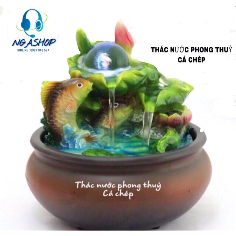 THÁC NƯỚC PHONG THUỶ CÁ CHÉP VÀNG TÀI LỘC