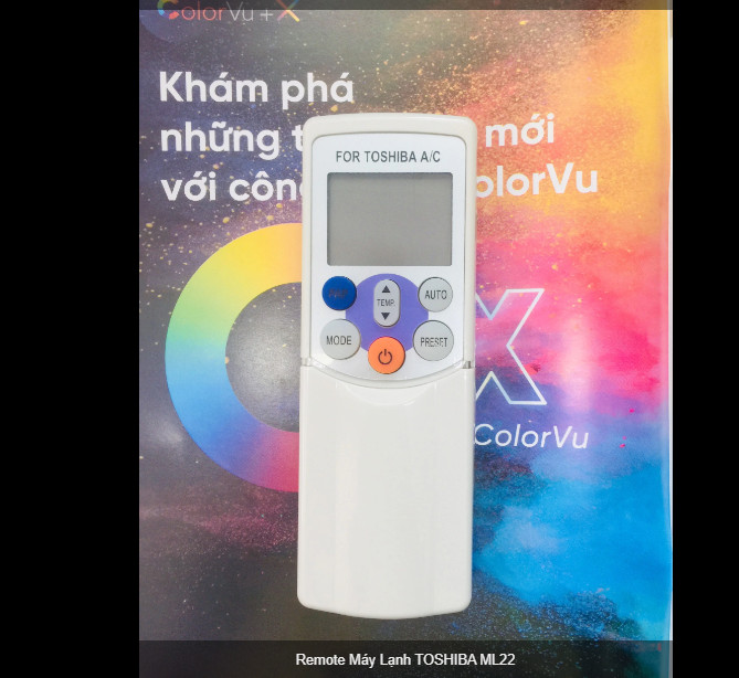 Remote Máy Lạnh TOSHIBA ML22 hàng chính hãng