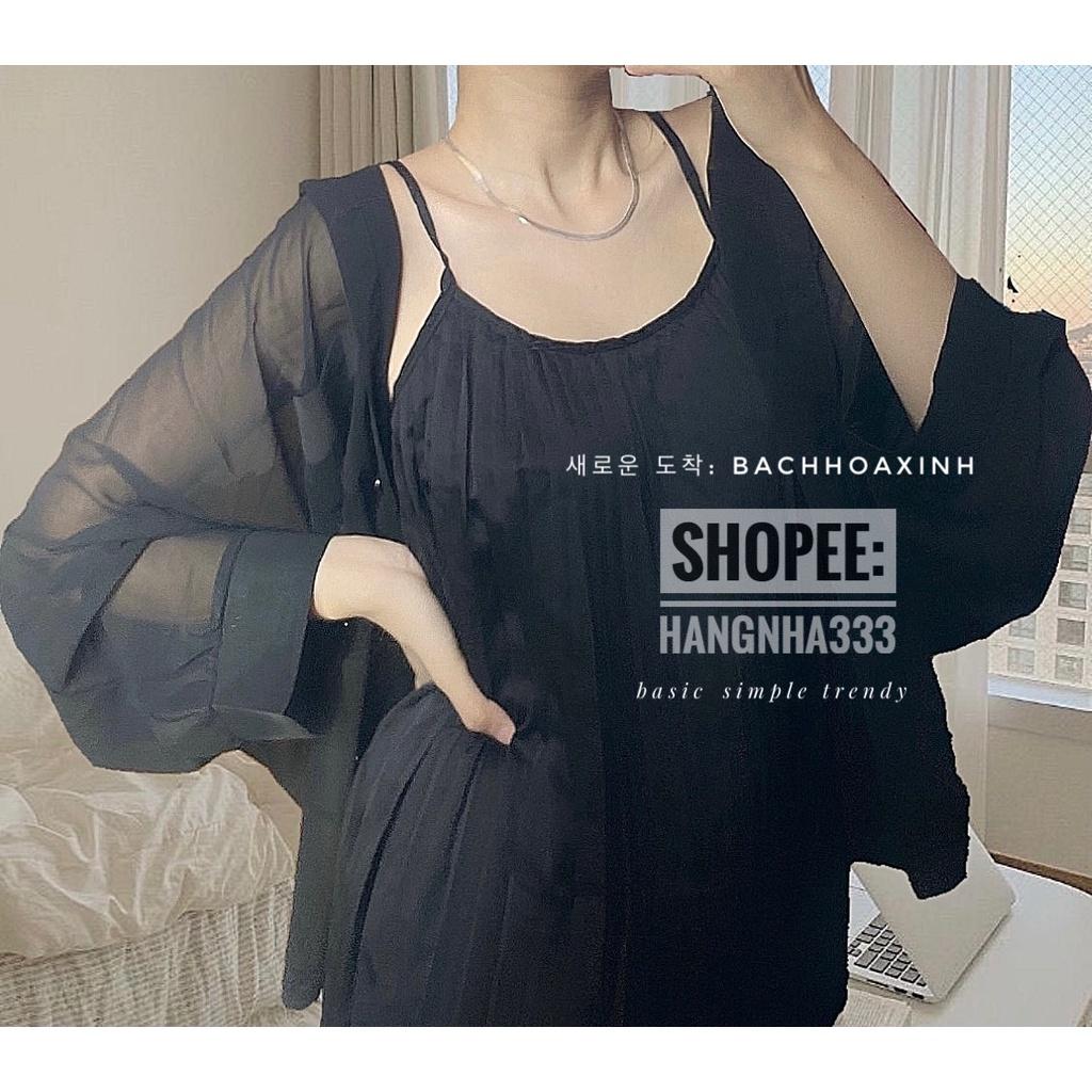 CÓ SẴN || Váy lụa dập ly hai dây basic sang trọng ULZZANG