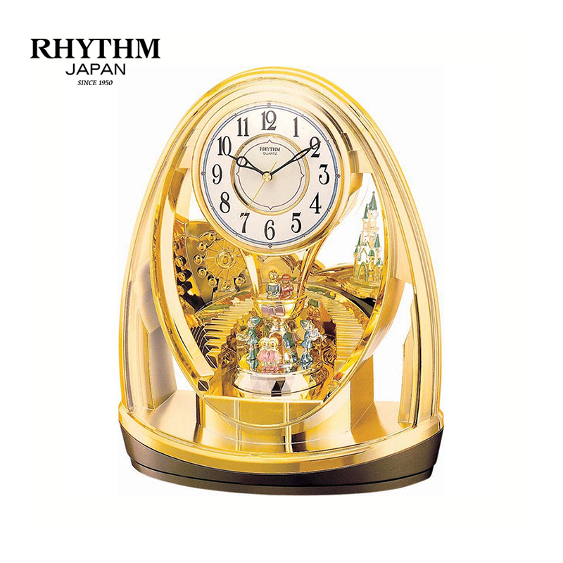Đồng hồ để bàn Nhật Bản Rhythm 4SG725WR18 Kt 26.2 x 31.3 x 13.9cm, 1.7kg Vỏ nhựa. Dùng Pin.