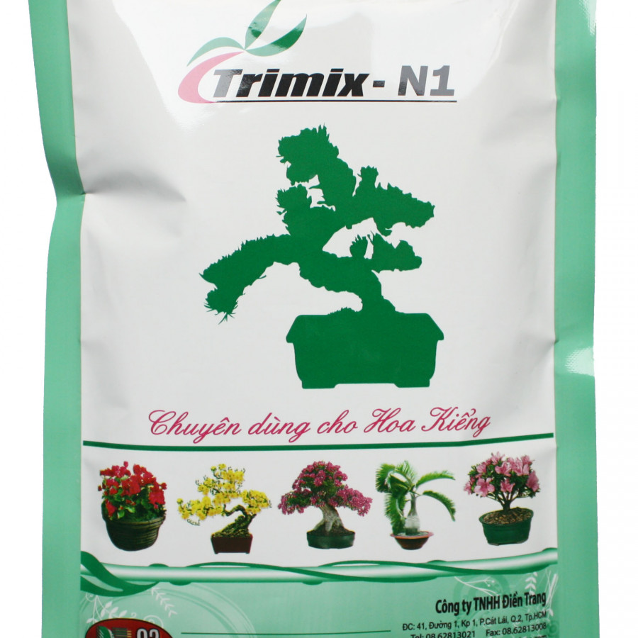 Phân bón hữu cơ sinh học Trimix N1 tốt cây xanh lá - dạng viên tan chậm - Trimix N1 organic fertilizers 700grs/bags