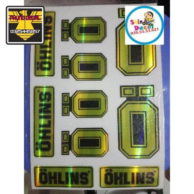 Tem tấm logo 7 màu in sẵn