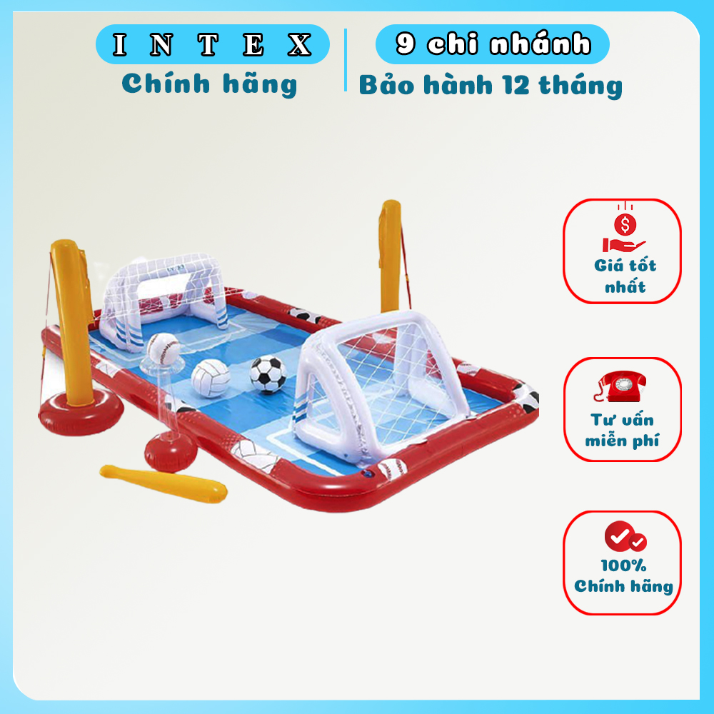 bể bơi  Sân chơi đa năng bơm hơi cho bé INTEX 57147