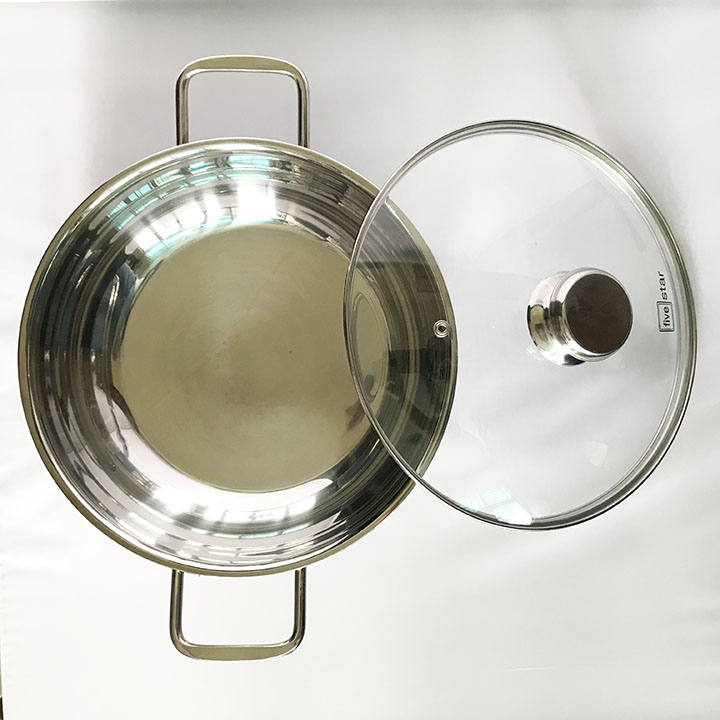 Nồi chảo lẩu inox Fivestar 3 đáy từ size 24cm, 26cm, 28cm, 32cm , có loại lòng chống dính