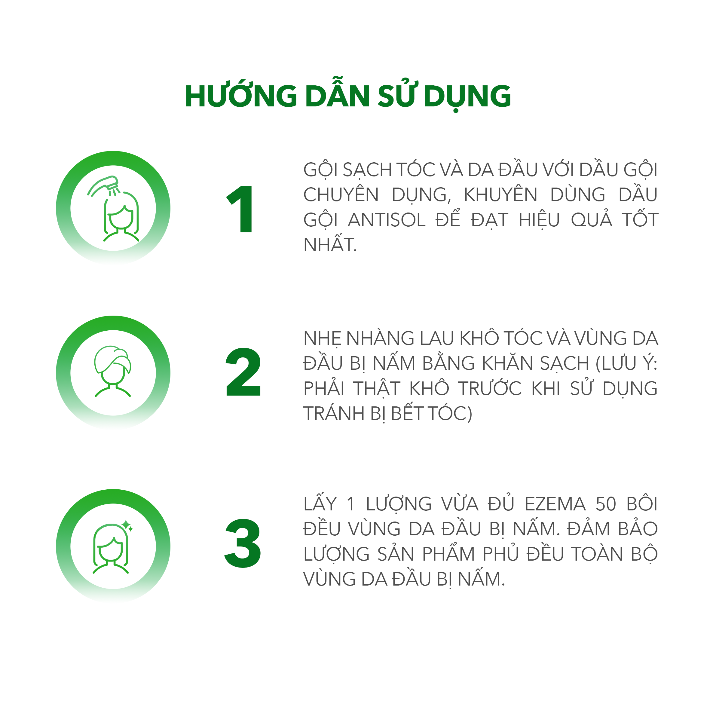 Ezema 50 Giải Pháp Ngăn Ngừa Nấm Da Đầu, Viêm Da Tiết Bã - Không Tái Phát