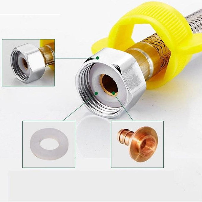 Dây cấp nước chậu rửa, bình nóng lạnh, lavabo, bồn cầu inox CN-02