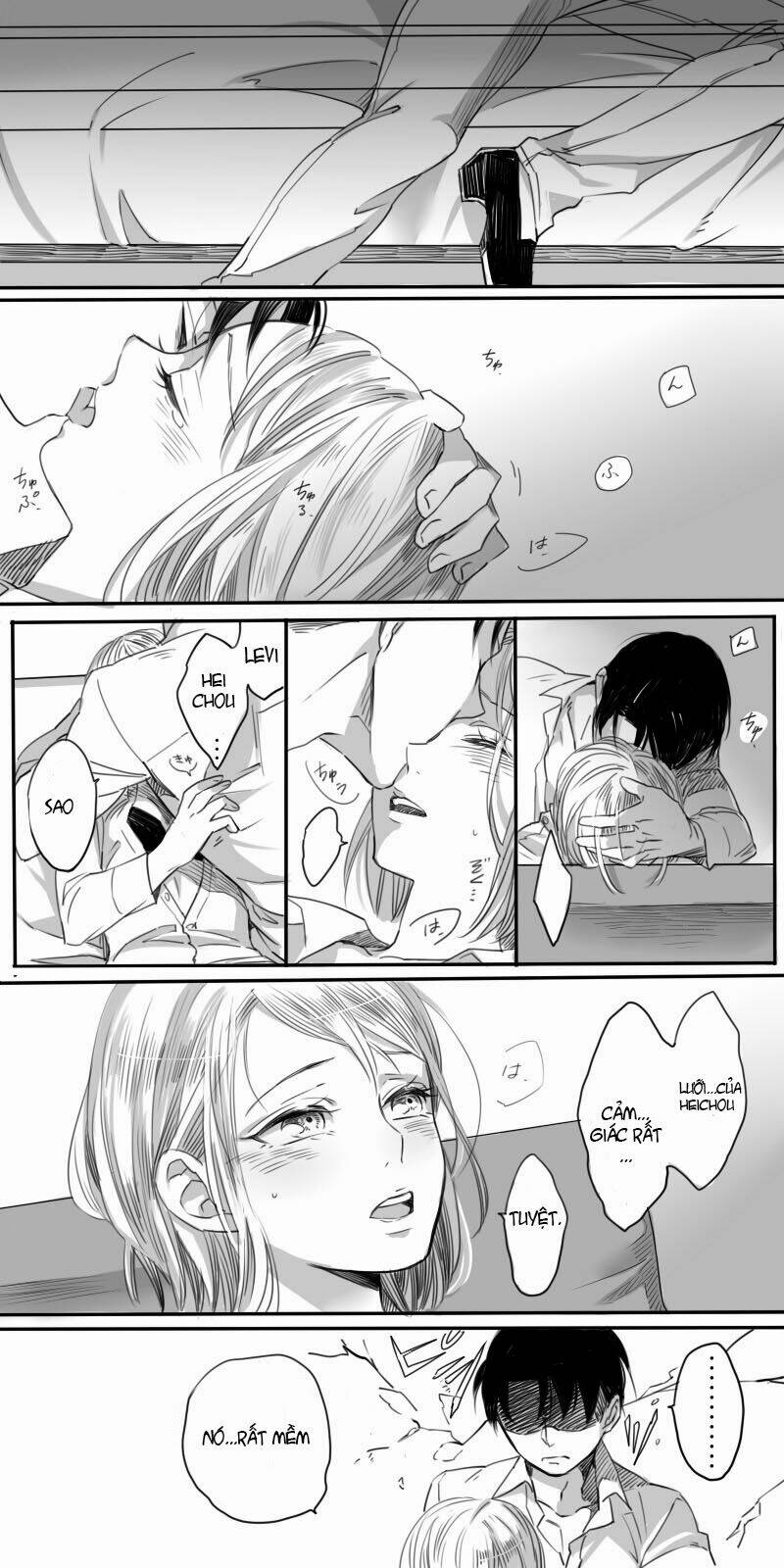 tấn công người khổng lồ - doujinshi rivapetra chapter 3 3