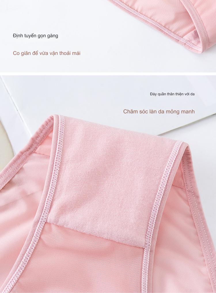 Combo 5 Quần Lót Nữ Lưới Tàng Hình Dây Đính Đá Voronin Q8152 – Thoáng Mát, Sexy, Sang Trọng