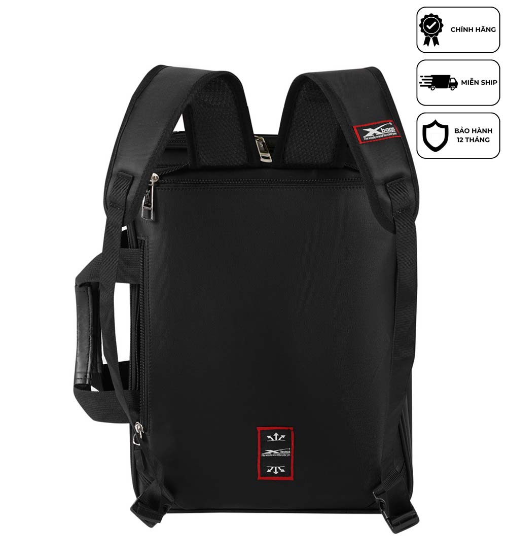 Cặp Học Sinh Cấp 2, Cấp 3, Có Ngăn Đựng Bình Nước, Cặp Đa Năng Có Quai Balo Cất Gọn Xbags Pride Xb 4102