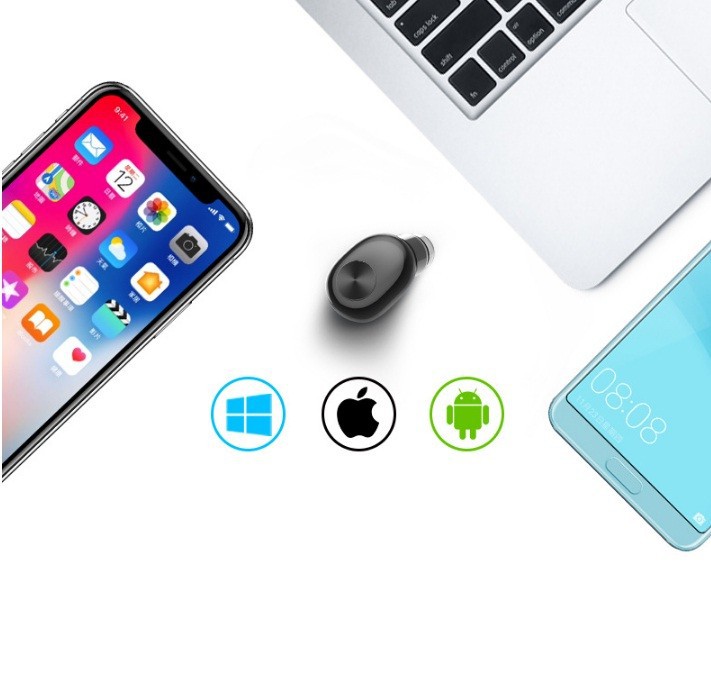 Tai nghe bluetooth BL1 tặng Dock sạc pin 300mah (Đen)