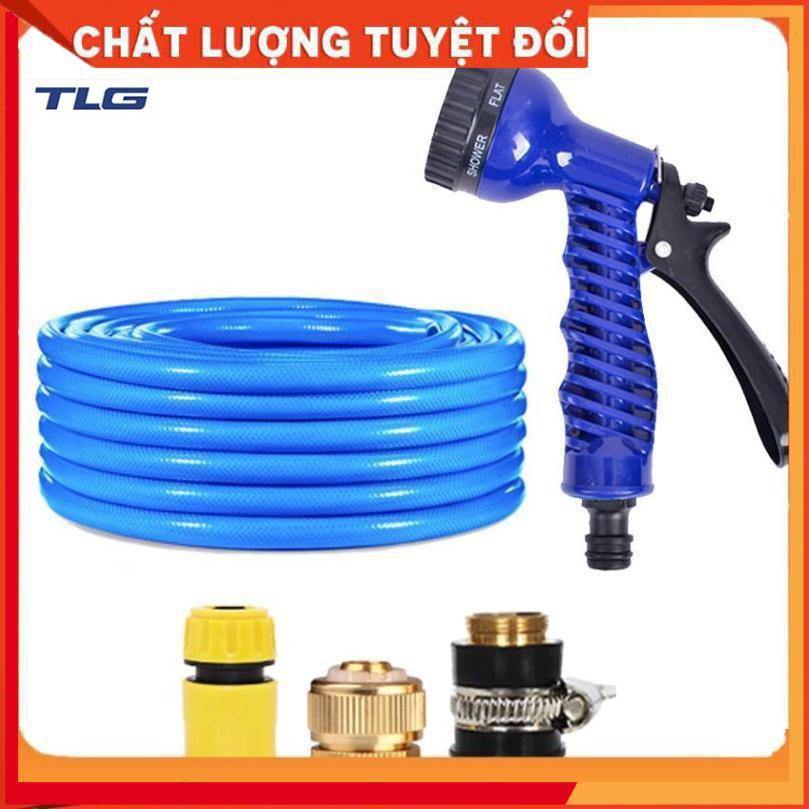 Bộ dây và vòi xịt tăng áp lực nước,rửa xe, tưới cây 15m  206843