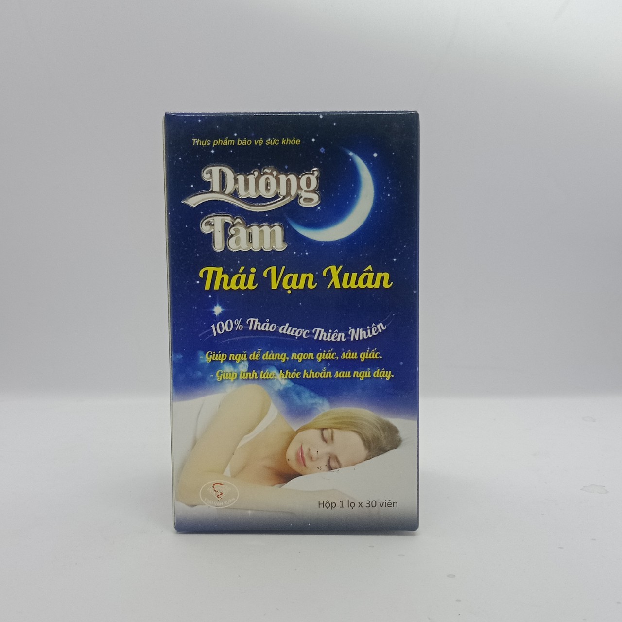 Viên Uống DƯỠNG TÂM THÁI VẠN XUÂN ( Hộp 30 viên) - Dùng cho người mất ngủ, ngủ không sâu giấc, trằn trọc khó ngủ về đêm