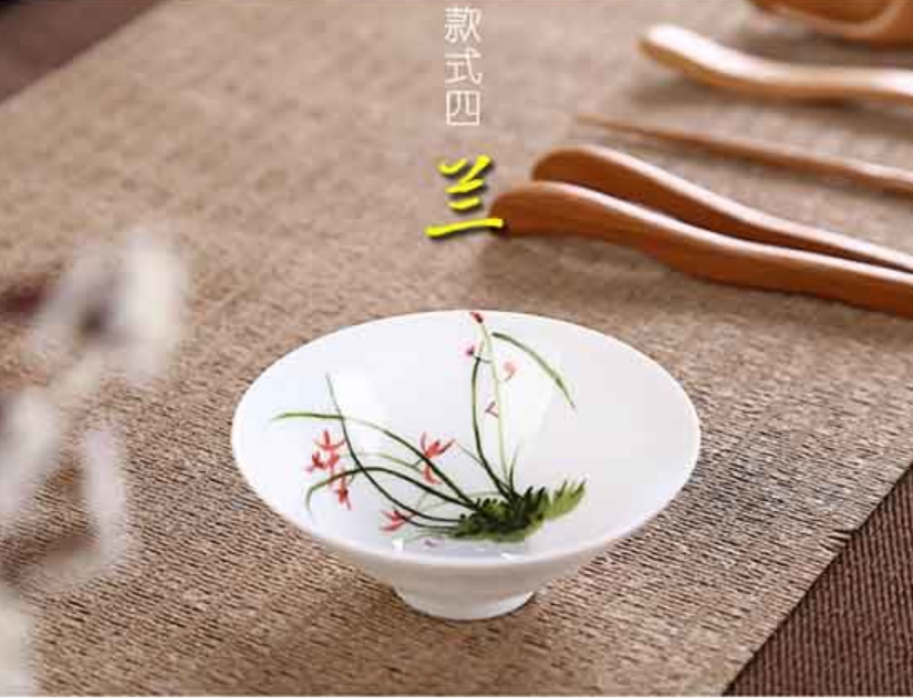 Bộ ly trà gốm sứ 3 cái như hình