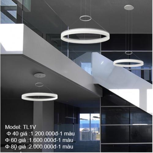 Đèn thả thông tầng, Đèn thả vòng LED cao cấp, đèn trang trí phòng khách, đèn decor